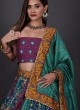Multi Color Silk Printed Lehenga Choli For Wedding